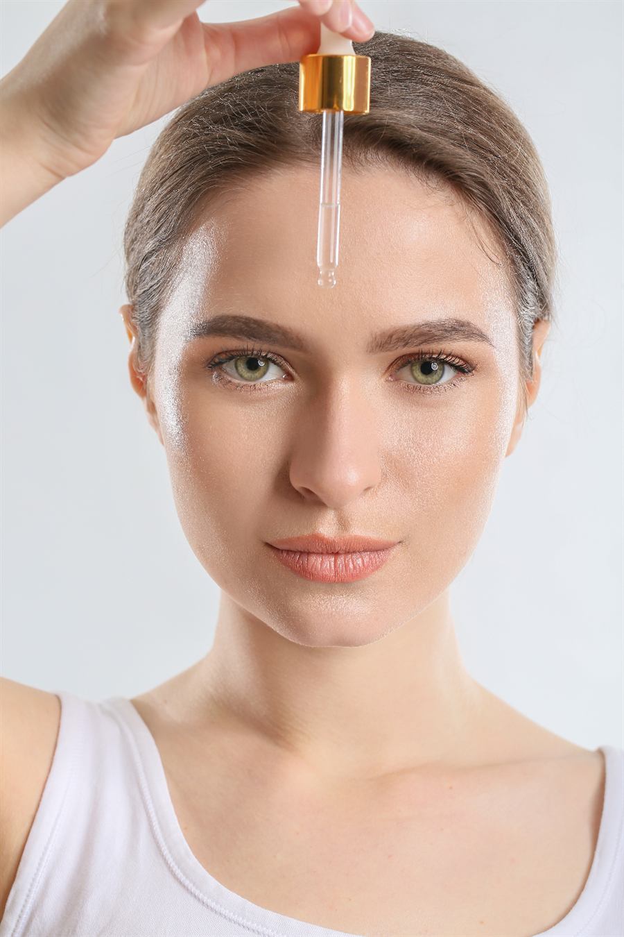 Close-up of healthy, even-toned skin